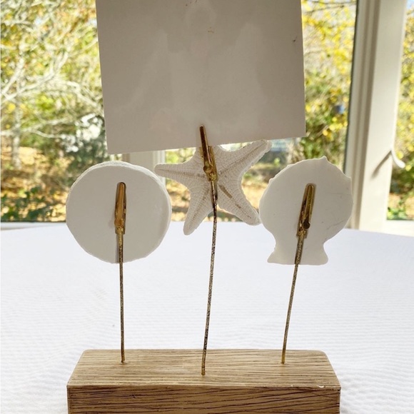 Nautical Beach Shells Photo Clip Holder - Picture 3 of 7